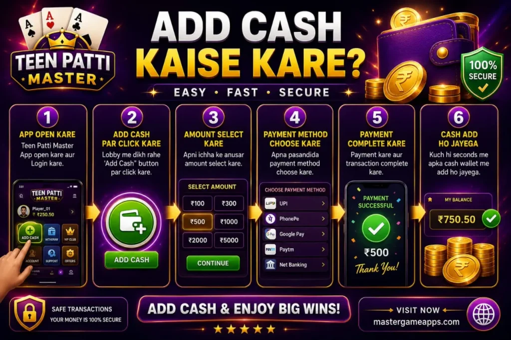 Teen Patti Master Add Cash 2026