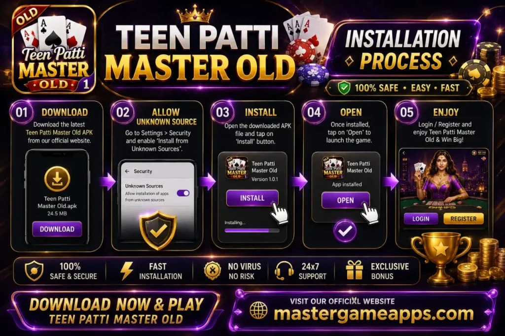 Teen Patti Master Install Process