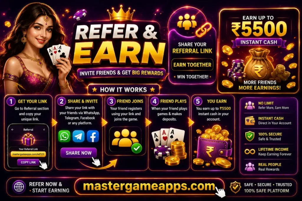 Teen Patti Master referal Program 